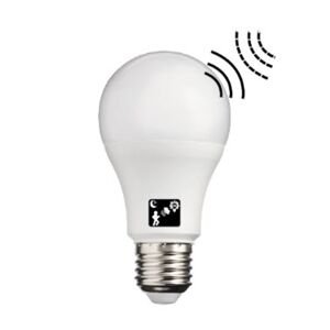 LED žiarovka so súmrakovým a pohybovým senzorom - E27 - 10W - 806Lm - teplá biela