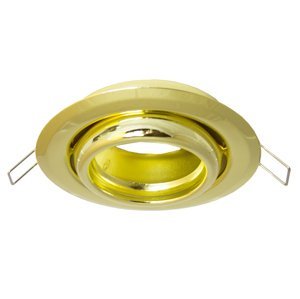 LUMIXLED Podhľadové bodové svietidlo BRG70443 výklopné - kruh rybie oko - bez pätice - zlatá