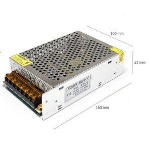 Napájací zdroj pre LED pásky 6,6A 80W 12V DC plech