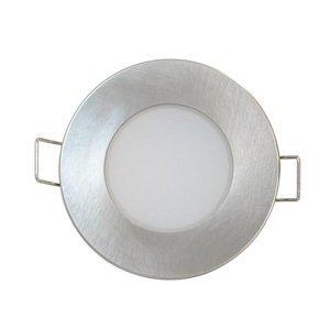 Podhľadové bodové svietidlo LED BONO-R - MATT CHROM - kúpelňové - 5W - IP65 - teplá biela - GXLL024
