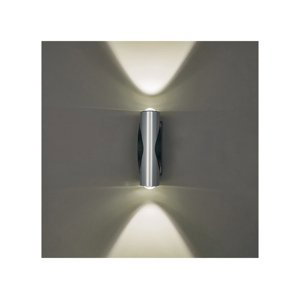 Svietidlo Kinkiet TORI LED - 230V - 2x1W - strieborné