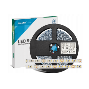 Profesionálny LED pásik - 30W - 24V - IP65 - studená biela - 5m