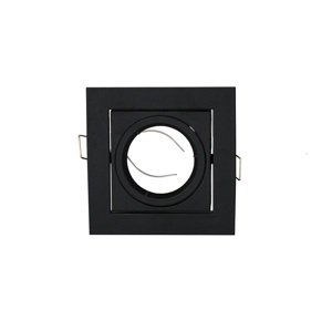 Podhľadové bodové svietidlo BRG70452 výklopné - hliník - štvorec - čierna matná