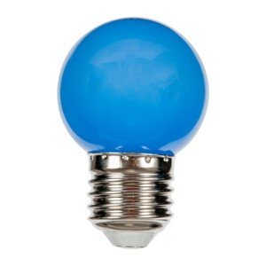 LED žiarovka gule - SMD 2835 - E27 - 1W - 230V - modrá