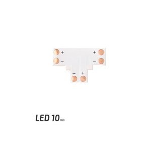 Spojka pre LED pásky - T - CN17 - 10mm - 2pin - SMD 5050, 5630, 5730