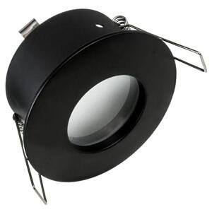 Podhľadové bodové svietidlo kruhové IP44 čierne