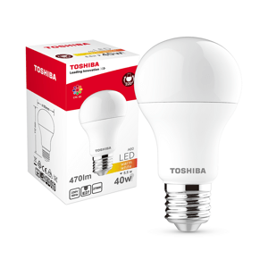 TOSHIBA LED žiarovka - E27 - CCD - 5,5 W - 470Lm - teplá biela - záruka 5 rokov