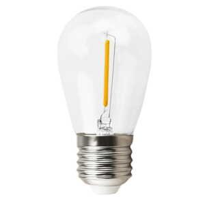 LED žiarovka filament - E27 - 1W - teplá biela