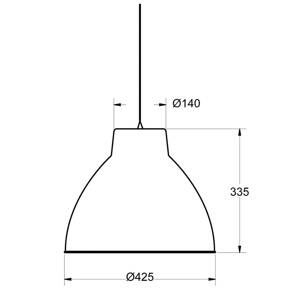 Aluminor Aluminor S2089 závesná lampa v priemyselnom štýle