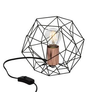 Stolná lampa Synergy s klietkovým tienidlom
