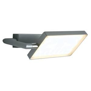Nástenné LED svietidlo Book, sivé