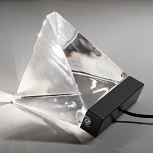 Fabbian Tripla – stolná lampa LED, antracit