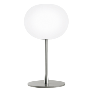 FLOS Glo-Ball T1 – stolná lampa striebro matná