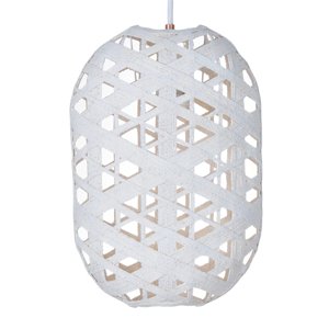 Forestier Capsule S závesná lampa, 36 cm, biela