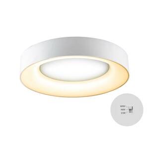 Stropné LED svietidlo Sauro, Ø 40 cm, biela