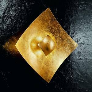 Svetlo Quadrangolo lístkové zlato 32,5 x 32,5 cm