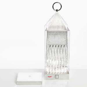 Kartell Lantern stolná LED lampa, priehľadná IP54