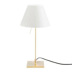 Luceplan Costanzina stolná lampa mosadz biela