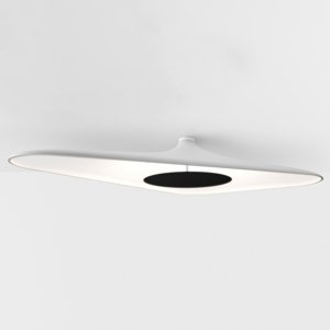 Luceplan Soleil Noir stropné LED svietidlo, biele