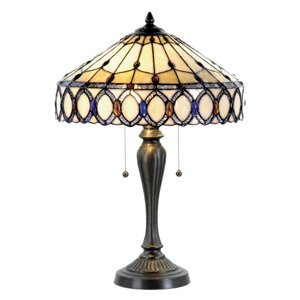 Stolná lampa Fiera v štýle Tiffany