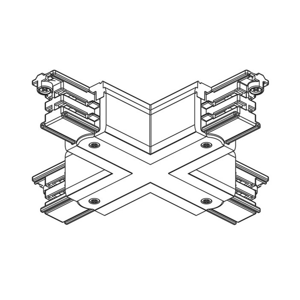 X-konektor 3-fázová prívodná koľajnica Noa čierny
