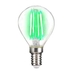 LED žiarovka E14 4 W filament, zelená