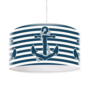 Maritime závesná lampa Ahoj s motívom kotvy