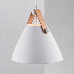 Závesná lampa Strap, Ø 16,5 cm, biela