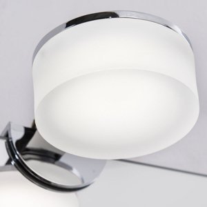 Zrkadlové násuvné LED svietidlo Noah IP44 okrúhle