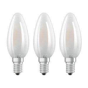 OSRAM LED sviečka E14 Classic B 4W 2700K matná 3ks