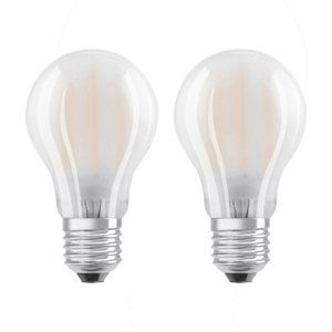 OSRAM LED žiarovka E27 6,5W teplá biela 2 kusy