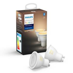 Philips Hue White Ambiance 4,3 W GU10 LED sada 2ks