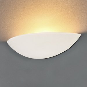 Sadrové nástenné LED svetlo Pale, pomalovateľné