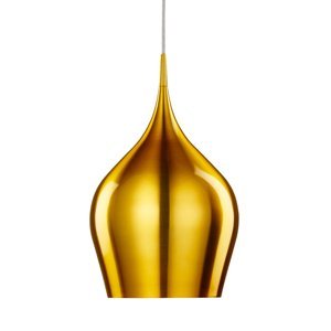 Závesná lampa Vibrant Ø 26 cm, zlatá