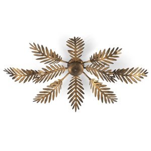 ONLI Stropné svietidlo Felce papradie bronz 105 x 60 cm