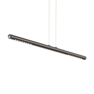 TECNOLUMEN LUM S závesná lampa, 85 cm, dym chróm