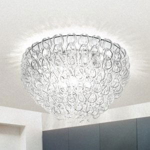 Sklená stropná lampa Giogali, 60 cm