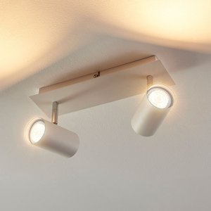 2-plameňové LED svetlo Iluk na stenu a strop
