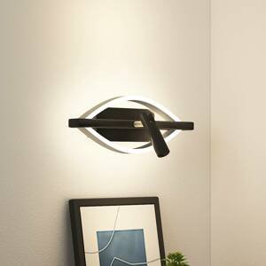 Lucande Matwei nástenná LED lampa, oválna, nikel
