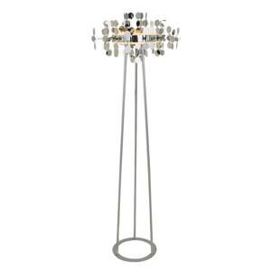 Lucande Glimmo stojaca LED lampa, chróm