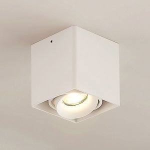 Arcchio Kubika, bodová lampa GU10, 1 svetlo, biela