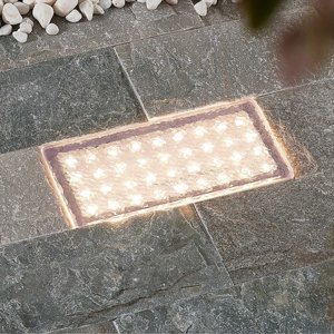 Prios Ewgenie zapustené podlahové LED 20 x 10 cm