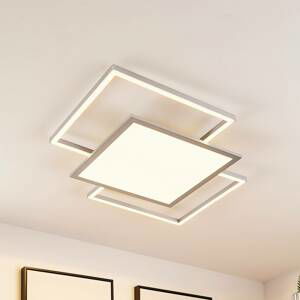 Lucande Lucande Ciaran LED stropná lampa, štvorce, CCT
