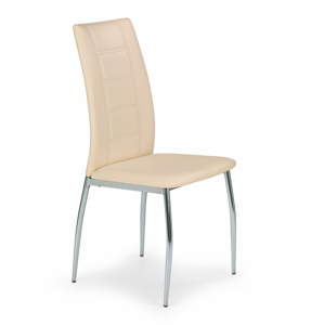 HALMAR K134 jedálenská stolička béžová / chróm