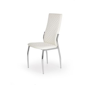 HALMAR K238 jedálenská stolička biela / chróm