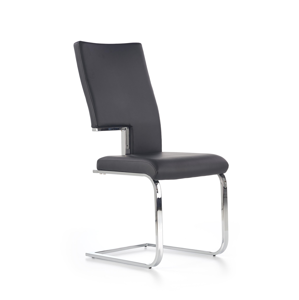 HALMAR K294 jedálenská stolička čierna / chróm