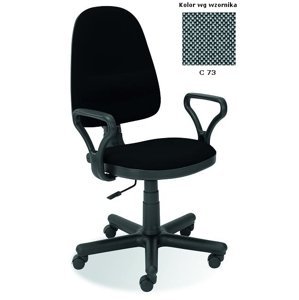 HALMAR Bravo kancelárska stolička s podrúčkami sivá (C73)