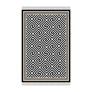 TEMPO KONDELA Motive koberec 80x200 cm čierna / biela