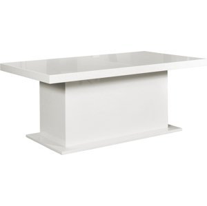 PYKA Kacper 200/400 rozkladací jedálenský stôl biela / biely vysoký lesk