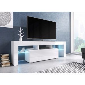 CAMA MEBLE Toro 138 tv stolík biela / biely lesk